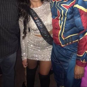 SPARKLY SKIRT SHIRT SET